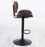 Huananji — chaise de Bar réglable, siège professionnel de luxe moderne, en PU/PVC/tissu, avec h, plaque, comptoir de Bar
