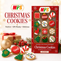 Délicieuses collations pour enfants, biscuits au chocolat assortis, biscuits au beurre de Noël en gros, biscuits