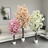 Arbre Floral Artificiel, Centre de Table de Mariage, Grand Cerisier Blanc Artificiel Idéal pour Décoration de Fête