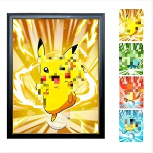 Póster 3D de Personajes de Anime, Diseño de Tarjetas Pokémon, Decoración de Pared para el Hogar, Regalo de Cumpleaños para Fans, MOQ Bajo - Product Image 1