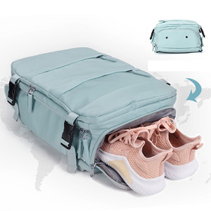 Sac à dos d'affaires tendance personnalisé, support pour sacs personnalisés, ordinateur portable, chargeur USB, compartiment pour chaussures, compartiment humide - Product Image 2