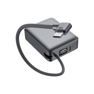 เครื่องชาร์จพกพา, พาวเวอร์แบงค์ชาร์จเร็ว 20W, มินิ 10000mAh ปลอดภัยสำหรับการเดินทาง, สาย USB C ในตัว พาวเวอร์แบงค์แบบพกพา - Product Image 5