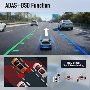 Caméra de tableau de bord 4G à 4 canaux avec carte SIM, ADAS, BSD, GPS, système de caméra DVR automatique pour camion, bus, taxi, gestion de flotte - Product Image 4