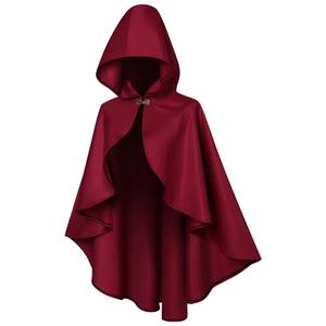 MS Medieval <b>Hooded</b> <b>Cloak</b> for Women, Halloween Cosplay Wizard Vampire Cape, Stage Performance Role Play Costume - Product Image 5
