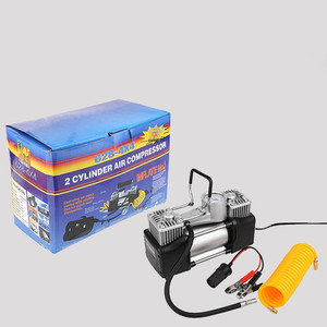 Inflador de Neumáticos Portátil de Doble Cilindro de Alta Resistencia de 12 V y 150 PSI para SUV LVDUAN DC 12 V - Product Image 1