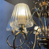 Lustre en métal de luxe personnalisé pour mariage, alimenté par courant alternatif, éco-responsable, moderne, décoratif, lampes de plafond