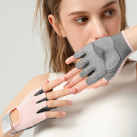 Gants de sport demi-doigts antidérapants pour la musculation et l'entraînement, avec support de poignet, respirants, pour hommes et femmes