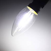 Ampoule LED B22 Base à baïonnette 2W 4W 6W Ampoule à filament Edison 220V C35 Lampe LED en forme de bougie pour éclairage de lustre en cristal