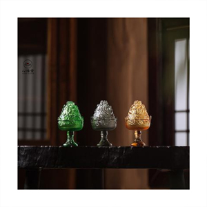 Brûleur d'encens de <span class=keywords><strong>montagne</strong></span> fait à la main Feng Shui Boshan verre de cristal exquis pour la <span class=keywords><strong>méditation</strong></span> Yoga cristal artisanat décoration - Product Image 1