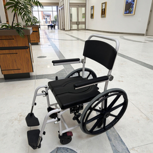 Medical Products Transfer Chair with <b>Wheels</b> Machine with silla de ruedas Commode Toilet Wheelchairs for Disabled Elderly - Product Image 1