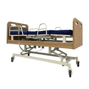 Cama eléctrica de enfermería Nakatomi YK-E312 azul oscuro para pacientes mayores paralizados, cama de hospital - Product Image 4