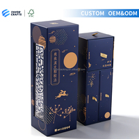 FAVORCRAFTS Boîte Cadeau Personnalisée de Luxe à Tiroirs Multiples pour Gâteaux de Lune, Chocolats et Aliments, Idéale pour les Festivals