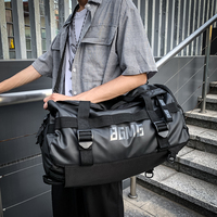 Sac de sport imperméable et résistant à l'usure, grande capacité, compartiment à chaussures, sac de voyage tendance avec séparation sec/humide, sac de bagages décontracté