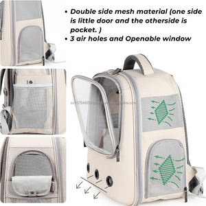 Sac à dos de transport pour animaux de compagnie OEM, sac à dos à bulles pour petits chiens, chats, chiots, pour les voyages en plein air, la randonnée et la marche - Product Image 4