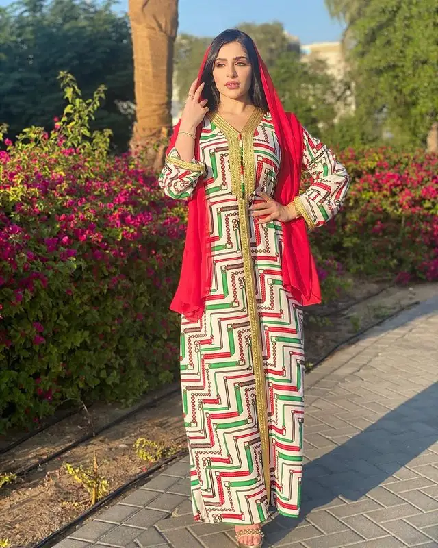FURUI long maxi dress abaya dubai style Abaya Dress For Women Traditional Clothing For Middle East lady's Clothing
