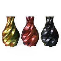 Filament PLA Tricolore en Soie HELLO3D 1,75 mm |   Coextrusion 3-en-1 à changement de couleur magique |   Bobine de 1 kg de fil soyeux brillant avec une précision de +/-0,02 mm |
