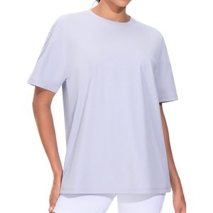 FOXA Camiseta extragrande para mujer, manga corta, cuello redondo, holgada, de secado rápido, para entrenamiento, informal, básica, de verano - Product Image 2