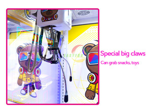 Máquina expendedora de juguetes con grúa de garras operada con monedas, máquina de juegos de regalos y snacks - Product Image 2