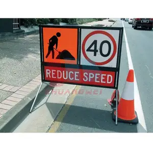 Australia Steel Road Highway Road Maintenance Signage Stand Traffic Management Road Safety Signs Multi-Message Signs