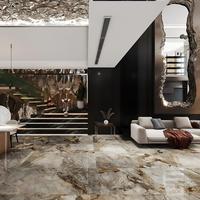 Carrelage en porcelaine effet marbre brillant moderne de qualité supérieure 900x1800mm |   Carreaux de sol et de mur antidérapants antibactériens de 10 mm d'épaisseur pour appartement