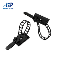 ACT Clip de fil auto-adhésif en nylon pour caméra de tableau de bord automobile Support de fil GPS Organisateur de câble en plastique
