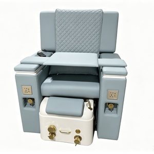 Fauteuil de pédicure de luxe réglable pour spa, fauteuil de pédicure et de manucure avec massage des pieds pour salon de manucure - Product Image 4