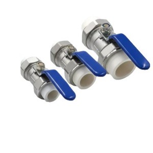 Vanne à boisseau sphérique 20 25 32 mm PPR double raccord en acier inoxydable 304 pour le contrôle du débit d'eau, usage industriel, type fixe, température ambiante - Product Image 5