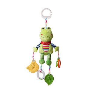 Jouet en peluche coloré Dingdang avec anneau, petite grenouille tortue, jouet pour bébé, poupée pour enfants, fille - Product Image 1