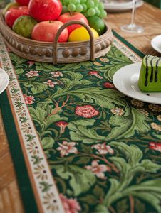 Verano Anne's Venta al por mayor Jacquard Primavera <span class=keywords><strong>Verde</strong></span> Rima Flor Vid <span class=keywords><strong>Camino</strong></span> <span class=keywords><strong>de</strong></span> <span class=keywords><strong>mesa</strong></span> - Product Image 4