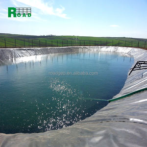 Revêtement d'étang de ferme piscicole 0.75mm 1mm 1.5mm 2mm revêtement d'étang de barrage d'eau en plastique renforcé géomembrane HDPE pour fossés d'irrigation - Product Image 5