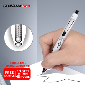 ปากกาเจลขายส่ง ความจุเยอะ หัวแบบกด 0.5 มม. สำหรับโรงเรียนและสำนักงาน ปากกาแบบกำหนดเอง หัวกระสุน ปากกาหมึกเจล - Product Image 5