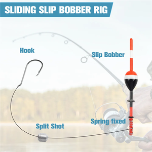 Bois Slip Bobbers Flotteur De Pêche Bobbers Balsa En Bois Printemps Slip Flotteurs Bobbers Pondérés pour Crappie Panfish Catfish - Product Image 5