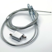 Kit de suspension Gripple Loop avec serre-câbles à double mécanisme pour gouttières de câbles