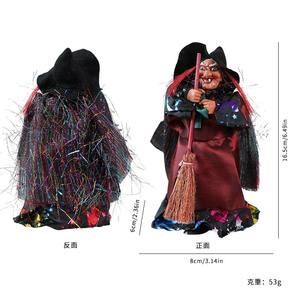 2025 decorazioni di Halloween puntello casa stregata Mini LED <span class=keywords><strong>strega</strong></span> appesa fantasma - Product Image 2