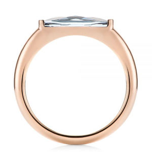 Rose Vergulde Kleur Natuurlijke Geboortesteen Gems Londen Blue Topaz Fashion Ring Sterling Silver Blue Topaz Sieraden - Product Image 5