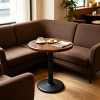 Table de bar ronde multifonctionnelle en métal pour restaurant commercial moderne, table à café, table à cocktail, table à manger