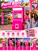 Mesin Foto Booth Layanan Mandiri Gaya Korea dengan Printer DNP dan Kamera, Kios Pencetakan Foto Instan untuk Mal, Kafe, Pernikahan