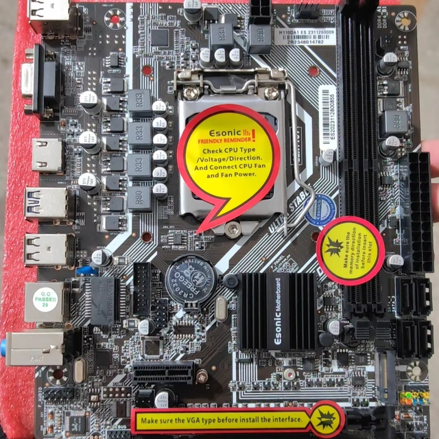 Computer parts Motherboard H110 2 DDR4 pc motherboards
