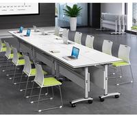 Büromöbel Klapptisch Modulares Holz-Konferenztisch-Set Faltbarer Besprechungs- und Schulungstisch