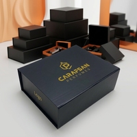 Caja de Papel Magnética Negra Premium Personalizada al por Mayor, Caja de Regalo de Cartón Ecológica Ideal para Empaque de Cajas Coloridas con Logotipo