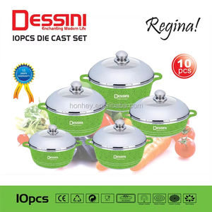 طقم أواني طهي بطبقة رخامية غير لاصقة من Dessini 10-أدوات مطبخ - Product Image 3