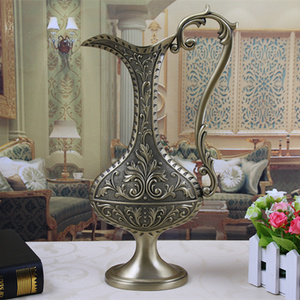 A buon mercato all'ingrosso classico fiore mobili decorazione per la casa ufficio Mini vaso moderno <span class=keywords><strong>vasi</strong></span> in metallo vaso di fiori - Product Image 2