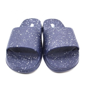 Custom Logo Slide Sandals Personalized Speckled Pattern Blue Slippers Soft Sole Non Slip Shower <b>Shoes</b> Summer <b>Beach</b> Slides - Product Image 5