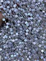 Perles d'eau douce naturelles blanches Edwin, forme carrée, 28 trous, haute qualité, 10,5-11,5 mm, perles en vrac pour la fabrication de bijoux