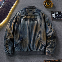 Veste d'hiver en cuir véritable pour homme, grande taille, avec fermeture éclair, logo sur le devant, coupe-vent, design décontracté pour l'extérieur, col mandarin
