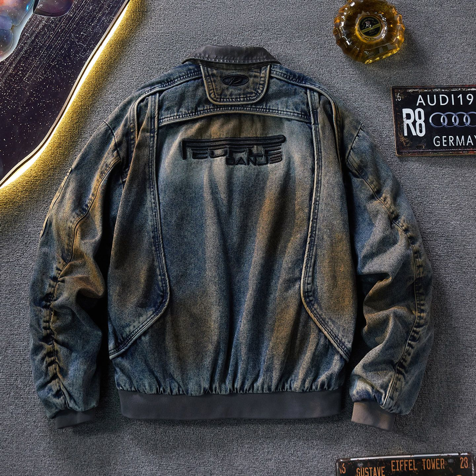 Men's Plus Size Winter Genuine Leather Jacket with Zipper Closure Front ...