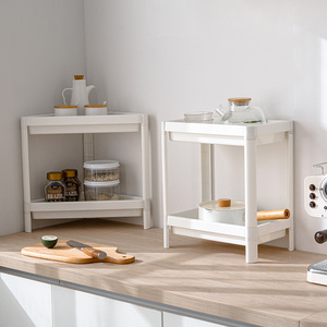 Kitchen Truck <b>Trolley</b> Rack With Caster Convenient Transfer Of Movement Detachable Plastic Storage Cart 4 Tiers - Product Image 3