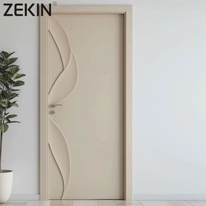 Puertas de madera ZEKIN de tamaño personalizado con certificación CE, lado impermeable revestido de aluminio para desarrollo de complejos turísticos, proyecto de ingeniería de escaleras - Product Image 1