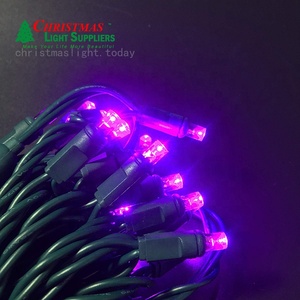 25ft 50 Đèn LED hình nón góc rộng mini ánh sáng dây ngoài trời LED Train chuỗi chuỗi giáng sinh Đảng kỳ nghỉ ánh sáng - Product Image 2