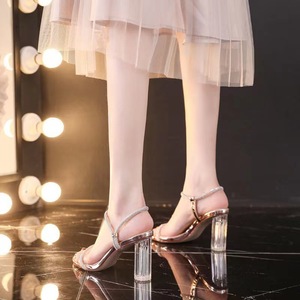 New Design Shoes Stiletto High Heels Transparent Pure Color for Women Fashion - Product Image 2